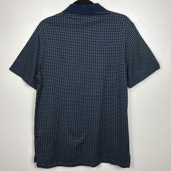 CARNOUSTIE Cotton Geo Pattern Short Sleeve Polo Shirt Size M - Picture 3 of 7